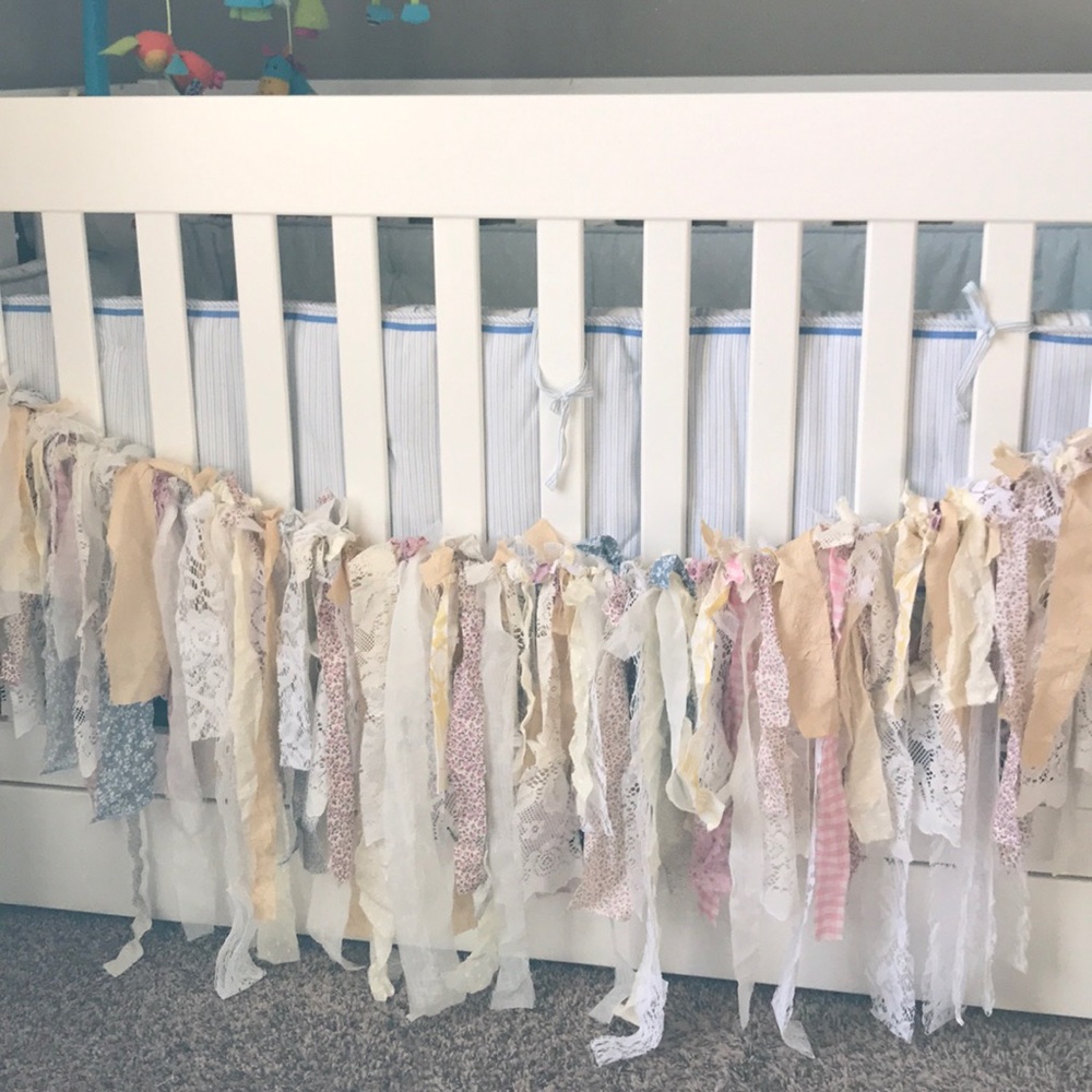 Gorgeous Handmade Ribbon / Fabric Garland